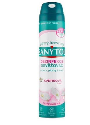 Sanytol dez.spray 300ml Květiny | Čistící, dezinf.prostř., dezodoranty - Osvěžovač vzduchu - Spreje a pumpičky